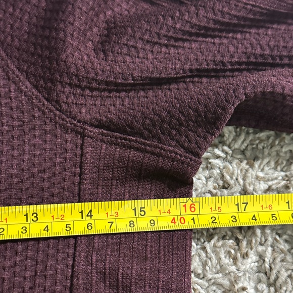 Lululemon Engineered Warmth 1/2 Zip Sz 2 Burgundy Maroon - Picture 4 of 7